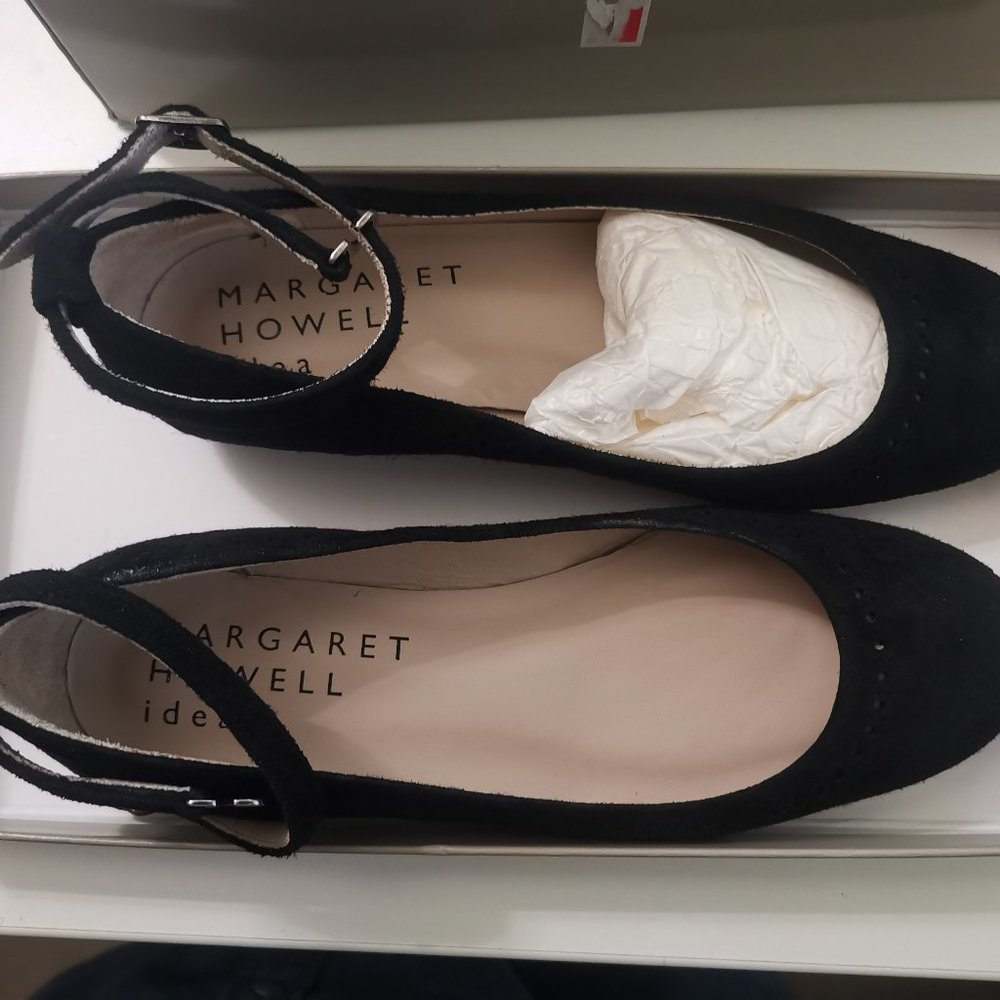 Margaret Howell Strap Suede Ballet Flats 22/5/35